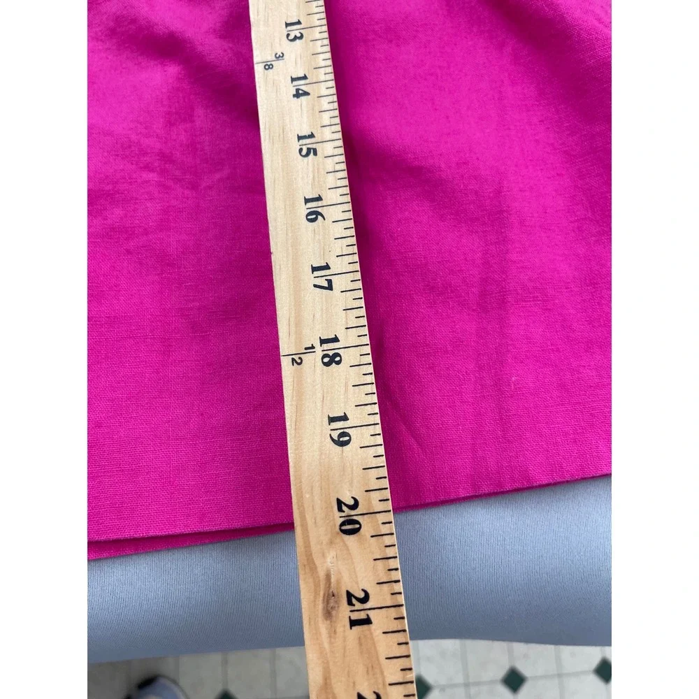 J.Crew Re-Imagined‎ Pink Linen Cotton Blend Elastic Waist Skirt Size 18